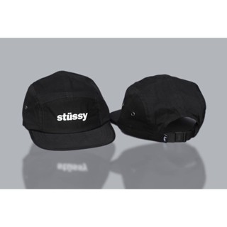 Stussy CRUSHABLE BLACK FIVE PANEL - หมวก 5 แผง