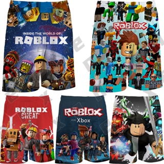 *ENX* เสื้อ Robloxs กางเกงขาสั้น สําหรับเด็กผู้ชายอายุ 3-14 ปี