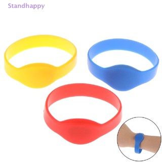 Standhappy 125khz EM4100 TK4100 สายรัดข้อมือ rfid สร้อยข้อมือบัตรประจําตัว ซิลิโคน rfid band ใหม่