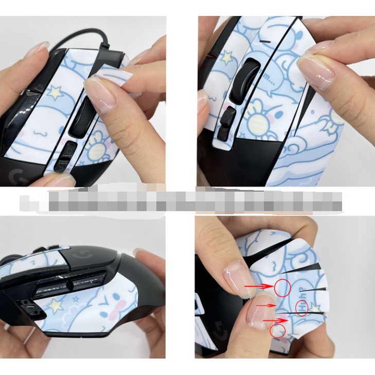 เหมาะสําหรับ Logitech G502X เมาส์สติกเกอร์เฉพาะ G502 X LIGHTSPEED ที่กําหนดเอง Gundam อะนิเมะ Matte Anti-slip ป้องกันฟิล์มรวมทุกอย่าง - รูปที่ 3