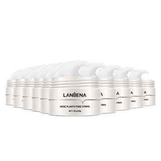 LANBENA New Style  Blackhead Remover Nose Mask Pore Strip Black Mask Peeling Acne Treatment Black Deep Cleansing 10PCS