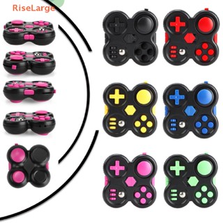 [RiseLarge] ใหม่ ของเล่น Fidget Cube Pad 12 ฟังก์ชั่น สําหรับเด็ก ผู้ใหญ่ เล่นคลายเครียด