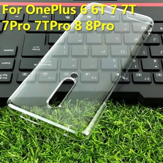 เคสโทรศัพท์มือถือ PC แข็ง แบบใส บางพิเศษ สําหรับ Oneplus Nord Oneplus 6 6T 7 7T 7pro 7Tpro 8 8Pro