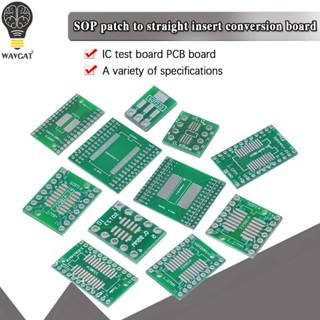 อะแดปเตอร์ซ็อกเก็ตแปลง SOP8 SOP10 SOP14 SOP16 20 24 28 56 turn DIP/SMD to DIP IC TSSOP SOIC SSOP 0.65 มม. 1.27 มม.