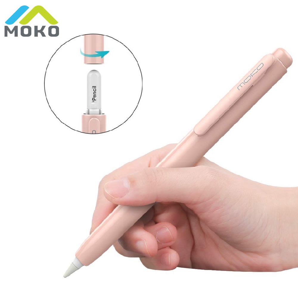 Moko เคสป้องกัน พับเก็บได้ พร้อมคลิปในตัว สําหรับ Apple Pencil 2nd