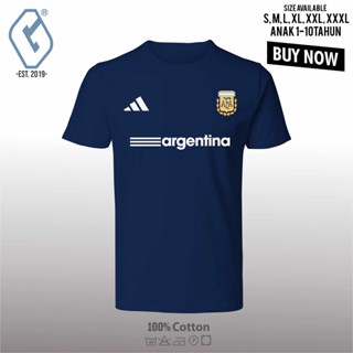 เสื้อยืด พิมพ์ลาย Argentina world cup distro