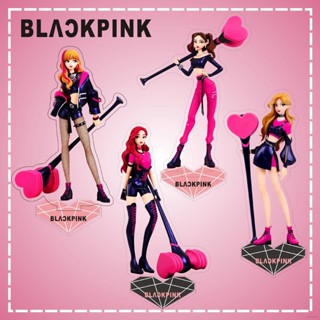 Yb2 โมเดลฟิกเกอร์อะคริลิค รูปการ์ตูน Blackpink Lisa Jisoo Jennie สําหรับตกแต่งบ้าน