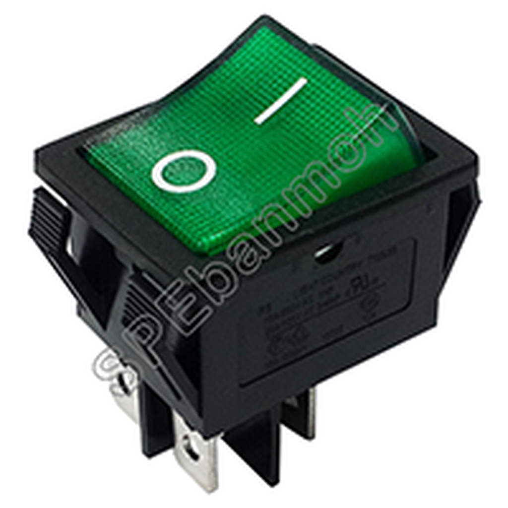 [ 2ชิ้น ] สวิทช์กระดก TAIWAN R15-15K GRN