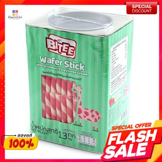 ไบตี้ เวเฟอร์สติ๊กสอดไส้ครีม กลิ่นสตรอว์เบอร์รี่ 1.3 กก.Bighty Wafer Stick Filled with Cream Strawberry flavor 1.3 kg.