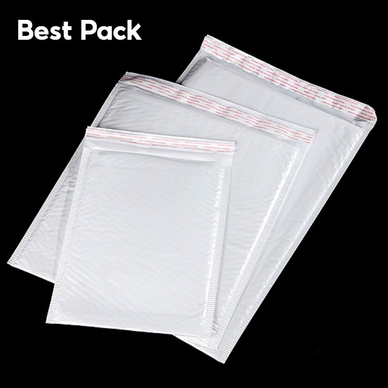 Best ซองพลาสติกกันกระเเทก เเพ็ค 50 ใบ ราคาถูก ไม่จ่าหน้า ซองบับเบิ้ลสีขาวมุก ซองกันกระเเทกพลาสติก - รูปที่ 5