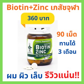 Biotin Zinc คณะเภสัช จุฬา 
ช่วยป้องกันผมหงอก ศรีษะล้าน ผมร่วง บำรุงเล็บ