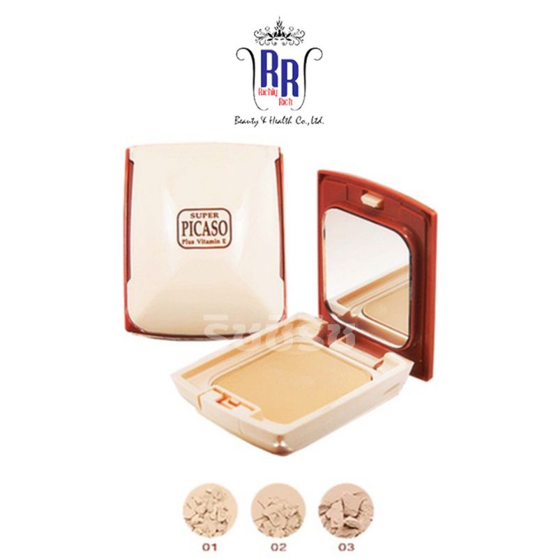 แท้|ส่งไว PICASO แป้งพิคาโซ่ แป้งทูเวย์ Plus Vitamin UV Two-Way Powder แป้งเค้ก ผสมรองพื้น แป้ง ริชชี่ริชบิวตี้