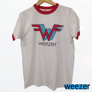 เสื้อยืด พิมพ์ลายโลโก้วงร็อค Weezer สําหรับผู้ชาย และผู้หญิง