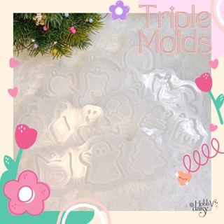 แม่พิมพ์ซิลิโคน Triple molds แม่พิมพ์เรซิ่น