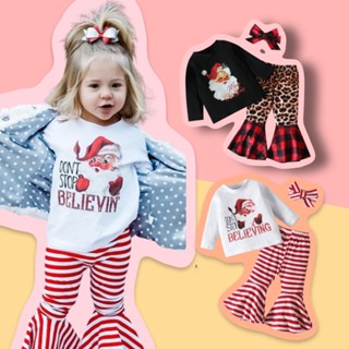 Retro santa set ชุดเซ็ตเสื้อซานต้าแขนยาว ผ้านิ่ม cotton(FANCY214)