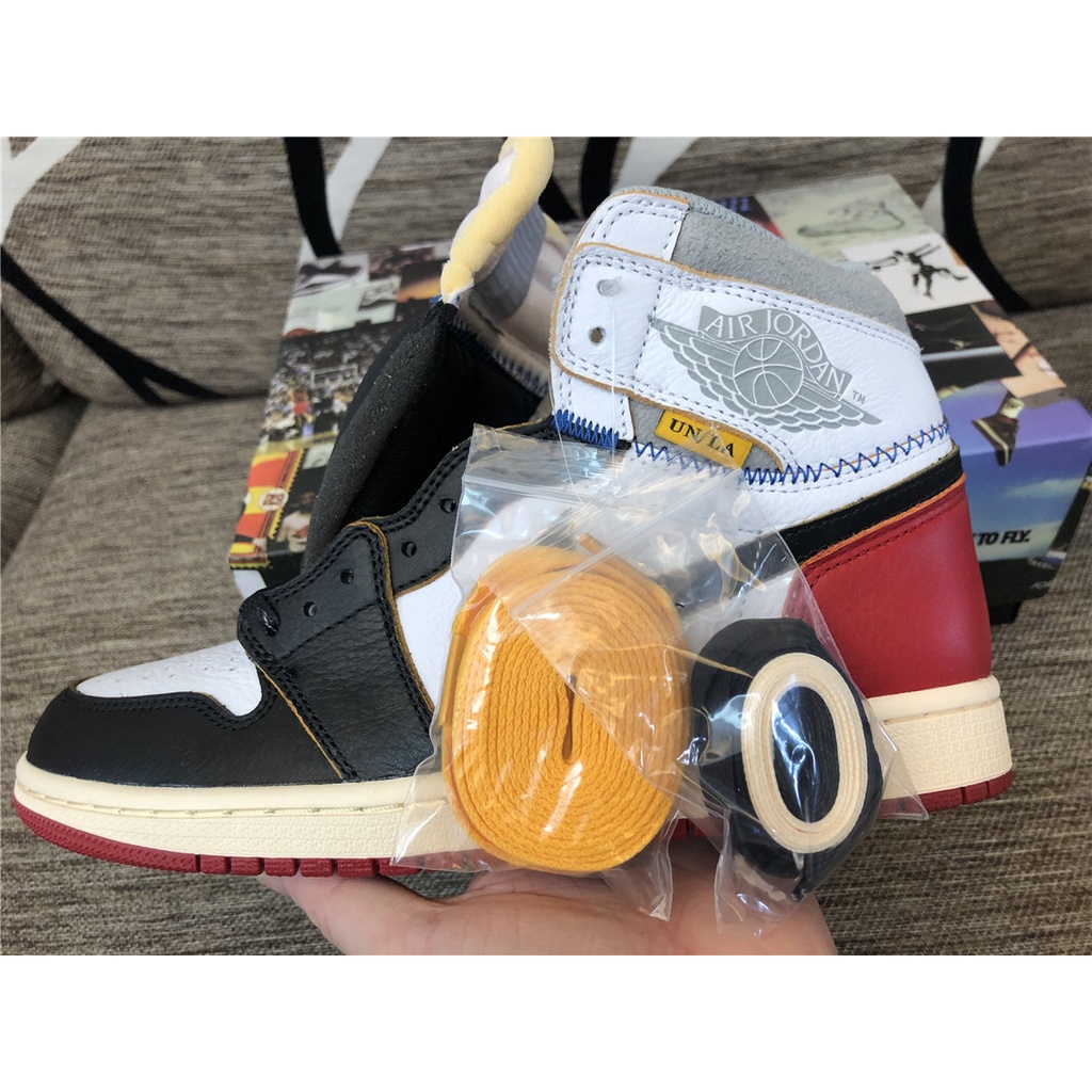 PK Perfect Union x AJ 1 Retro High OG NRG BV1300-106 รองเท้าผ้าใบสําหรับผู้ชายและผู้หญิง