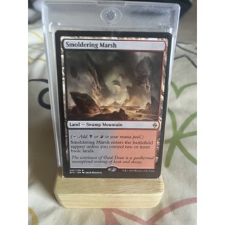 การ์ด MTG Smoldering Marsh land Magic the gathering EDH รุ่น BFZ สภาพ Nm