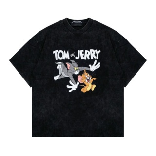 oversize T-shirt เสื้อยืด พิมพ์ลาย Tom AND JERRY OVERSIZE ORIGINALS สําหรับผู้ชาย S-5XL