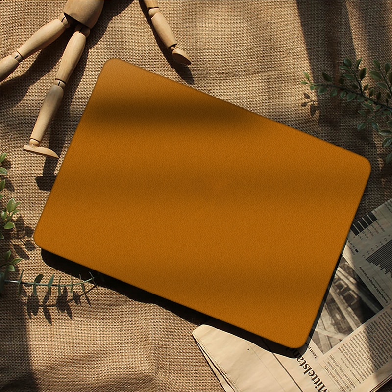 Exquisite Leather Cut Out Logo Laptop Cover For Macbook Air 13 A2337 2020 A2338 M1 Chip Pro 13 12 11 15 For Macbook Pro #8