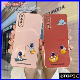  เคส Vivo S1 Y91C Y1S V11 V11i V9 Y85 Y93 Y91 Y95 Y91i S1 Pro เคสโทรศัพท์มือถือ ลายดาวอวกาศ Nasa สําหรับ XQ