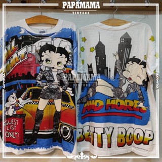 [ BETY BOOP ] and more All That!! original bootleg เสื้อการ์ตูน เสื้อเบตตี้บูป เสื้อวินเทจ papamama vintage shirt