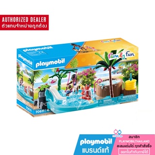 ❤️ลดเพิ่ม 10% โค้ด 10DDXSEPW3| ของแท้ ❤️ Playmobil 70611 AQUA Park Childrens Pool with Slideอควา พาร์ค สระว่ายน้ำ