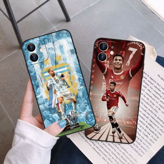 เคสโทรศัพท์มือถือแบบนิ่ม ผิวด้าน ลาย Messi and Ronaldo สําหรับ OPPO A54 A15 A15S A16 A16S A12 A12E A3S A5S A5 A9 A53 A33 2020 A83 A91 A92 A93 A94 A95 A75S A59 A71