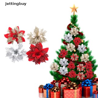 [Jettingbuy] ดอกไม้ประดิษฐ์ ประดับกลิตเตอร์ สําหรับตกแต่งต้นคริสต์มาส พร้อมส่ง