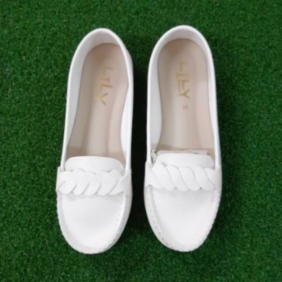Size 39-45 รองเท้าคัทชู Big Size แบบเปีย Lily Shoes โค้ด รูปที่ 2