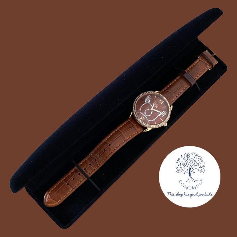 ⌚️นาฬิกา LYN แท้ มือสอง✌️สีน้ำตาล 🤎 สินค้าพร้อมจัดส่ง