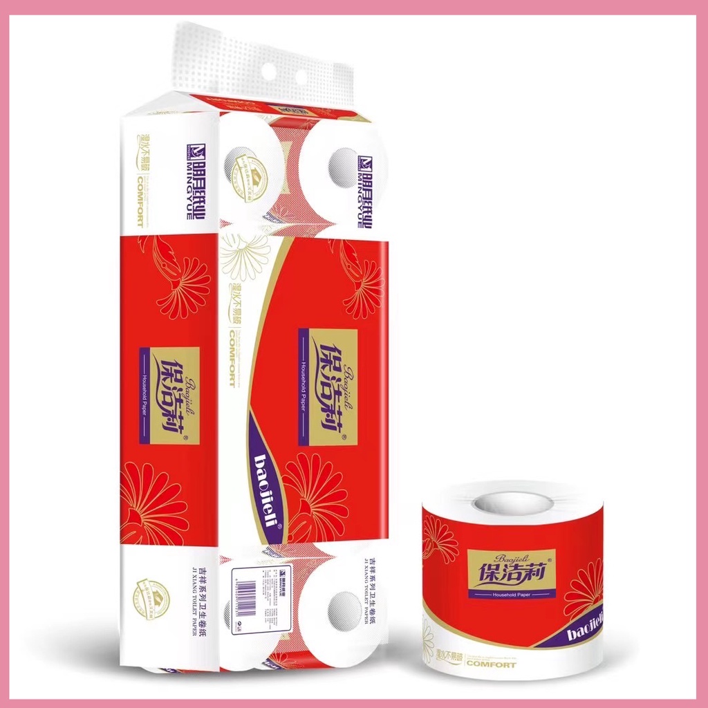 🧻 กระดาษชำระแบบม้วน🧻 กระดาษทิชชู เป็นสินค้าระดับคุณภาพดี ด้วยเนื้อกระดาษที่เหนียว นุ่ม หนา 5 ชั้น