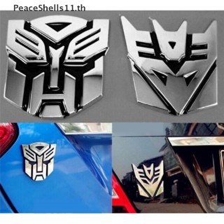 Peaceshells สติกเกอร์โลโก้ Transformers 3D สําหรับตกแต่งรถยนต์