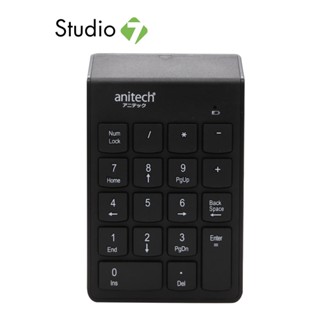 แป้นตัวเลข Anitech Wireless Numeric N184 Black by Studio7