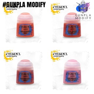 CITADEL COLOR (LAYER) Wild Rider Red, Evil Sunz Scarlet, Wazdakka Red, Emperor’s Children