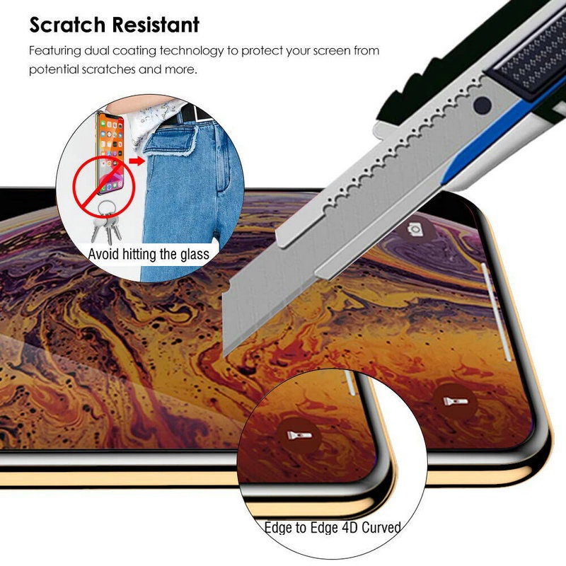 ฟิล์มกระจก เต็มจอ สำหรับ for iPhone 16 15 14 13 12 Pro Max 13 Mini 12 Mini 7 Plus 8 Plus 14 Plus X XS Max XR SE - รูปที่ 5