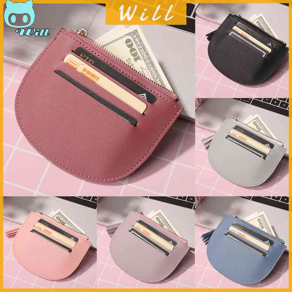 Coin Holders & Purses 27 บาท กระเป๋าสตางค์หนัง ใบสั้น ใส่เหรียญได้หลายช่อง สําหรับผู้หญิง Women Bags