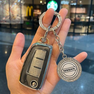 เหมาะสำหรับ Nissan Qijun Key COVER Xuanyi Nissan Sangqida Jinke Qashqai Bluebird พับโปร่งใส SHELL BUCKLE สำหรับผู้ชายและ