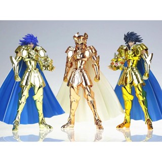 พร้อมส่ง ส่งฟรี พระเจ้าโลหะผสมทอง 24K สีหลัก Seiya EX Gemini Sagalon