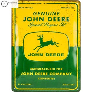 แผ่นป้ายโลหะดีบุก ลาย John Deere สไตล์วินเทจ สําหรับบาร์ ผับ คาเฟ่ โรงรถ