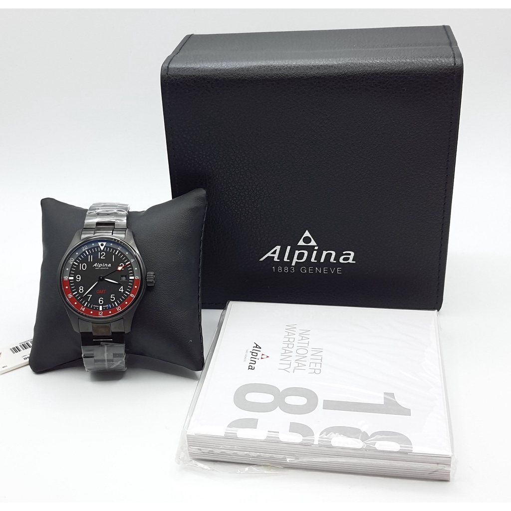 นาฬิกา ALPINA MEN'S AL-247BR4FBS6B STARTIMER PILOT GMT QUARTZ พร้อมกล่อง (ใหม่)