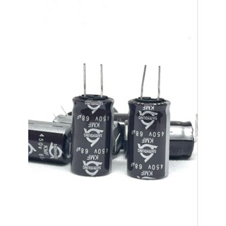 capacitor 68uf 68uf 450v 68uf450v ขาเขี้ยว ขาลงปริ้น ของใหม่ พร้อมส่ง ส่งออก กทม