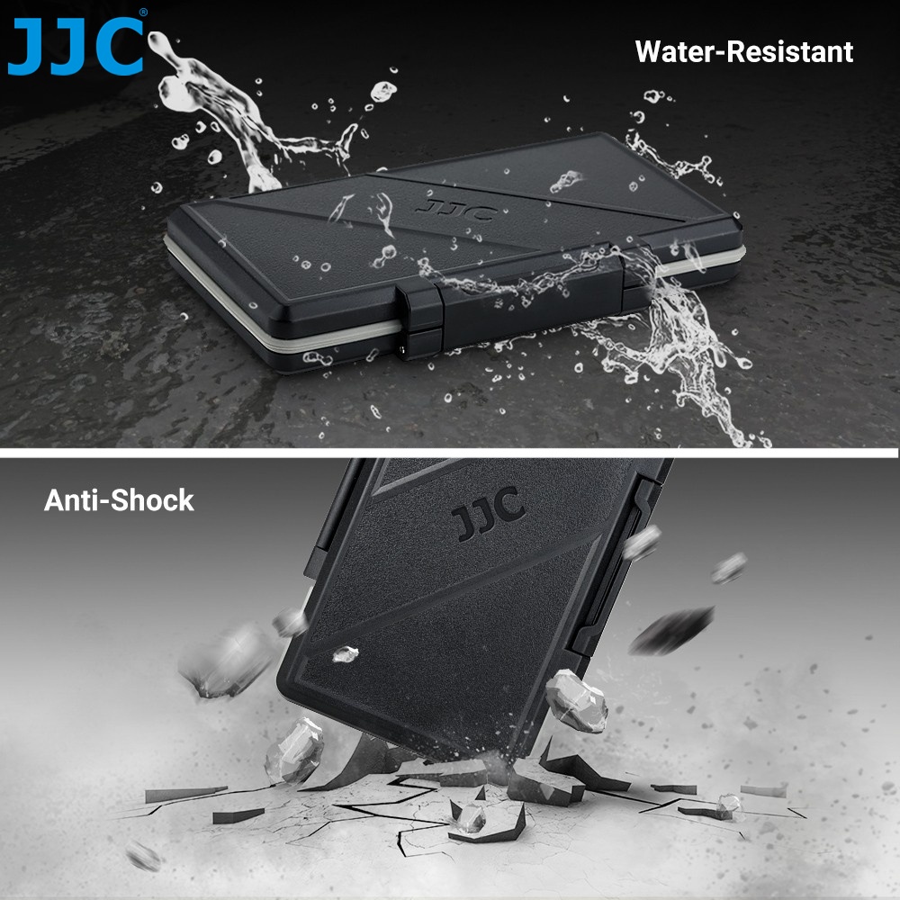 JJC กล่องใส่ SD Card กล่องเก็บการ์ดหน่วยความจำ Micro SD SDXC SDHC XQD CF CFexpress Type A B Nintendo Switch NS การ์ดเกม M.2 2280 SSD