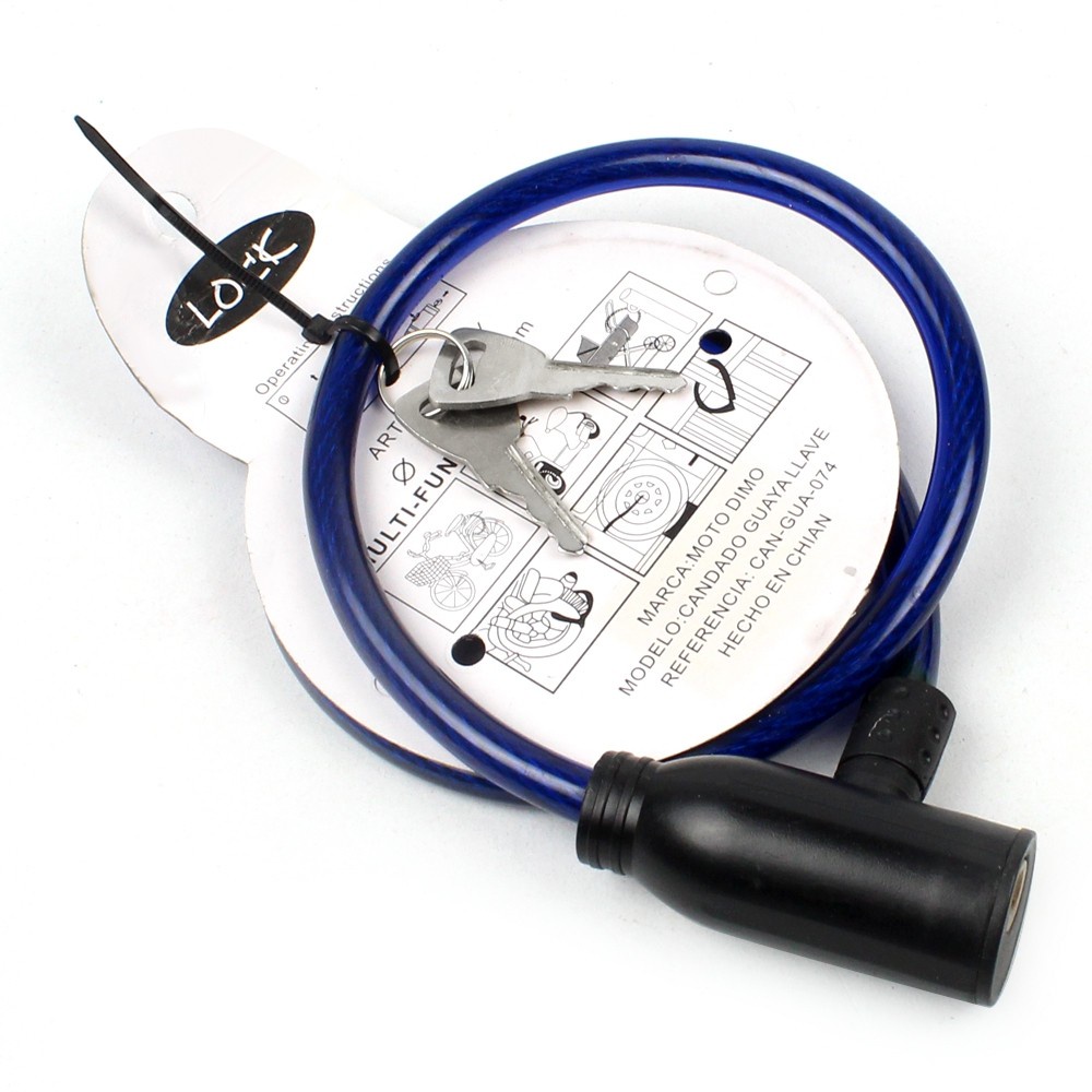 กุญแจล็อคล้อ ที่ล็อคล้อมอเตอร์ไซด์ Security Lock คละสี ล็อคดิสเบรค ที่