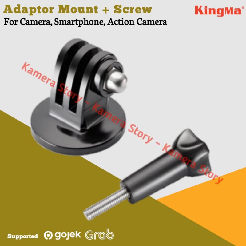 อะแดปเตอร์ติดตั้งขาตั้งกล้องสําหรับกล้องแอคชั่น Gopro Xiaomi Yi Brica Kogan Sjcam Bpro