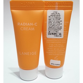 Laneige Radian-C Cream ขนาดทดลอง ขนาดพกพา 10 ml, 7 ml., 5ml.,1 ml. ลาเนจ เรเดียนซีครีม ครีมเรเดียน เรเดียนครีม ครีมลาเนจ