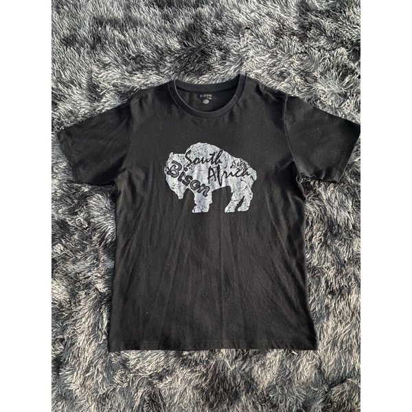 เสื้อยืดMc jeansแท้ มือสองสีดำ