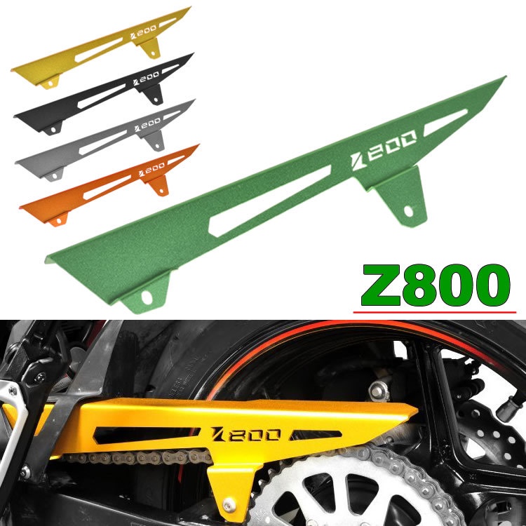 ★ส่งต่อ★เหมาะสําหรับคาวาซากิzr800 Z800 13-18ดัดแปลงโซ่ตกแต่งปกโซ่ฝาครอบป้องกันสายปก