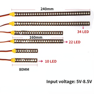 โคมไฟ LED 1/10 อุปกรณ์เสริม สําหรับรถบังคับ 1/10 1/8 Trxs Trx4 TRX-4 D90 D110 Axial SCX10