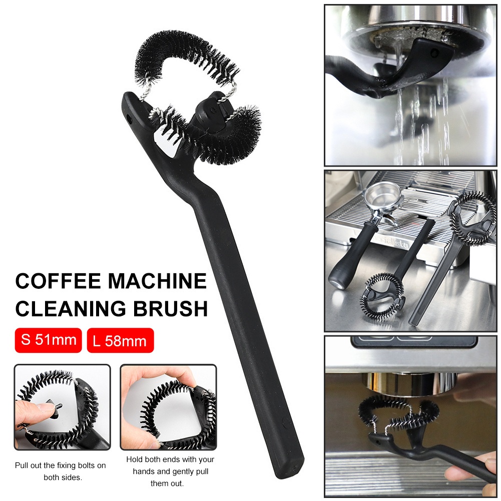 มีพร้อมส่ง แปรงล้างหัวชงกาแฟ แปรงขัดหัวชงกาแฟ ขนาด 58 มมGrouphead Brush แปรงทำความสะอาดเครื่องกาแฟ
