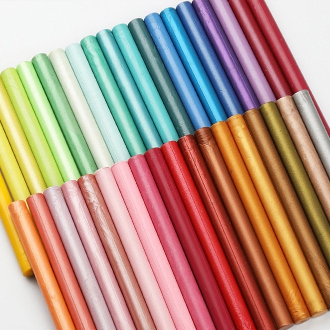 【พร้อมส่ง】ขี้ผึ้งสำหรับตราประทับ ขี้ผึ้งแท่ง ขี้ผึ้งครั่งแบบแท่ง Sealing Wax สำหรับปิดผนึกซองงานแต่ง